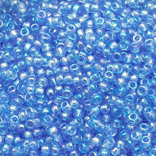 saatperlen toho 11/0 transparent rainbow light sapphire (168) | 10gr