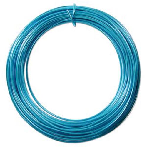turquoise aluminum wire - diameter 2mm - 12mt spool | 1pc