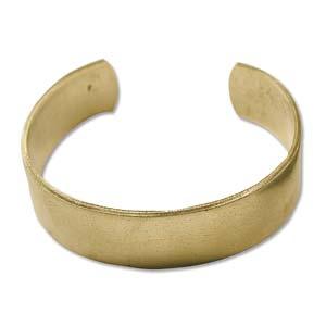 raw brass bracelet cuff flat 19mm | 1pc