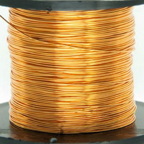 light gold copper craft wire - diameter 0,32mm - 70mt spool | 1pc