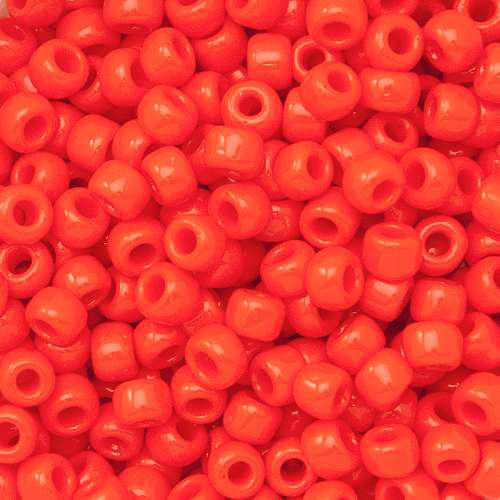 rocaille toho seed beads 6/0 opaque sunset orange (50) | 10gr