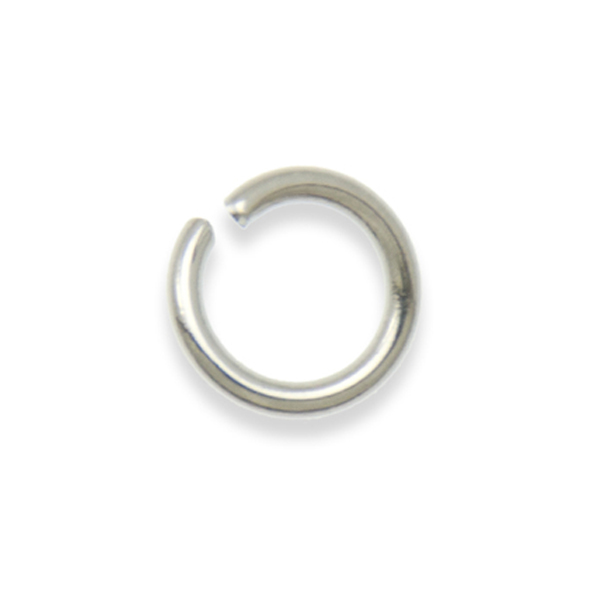 biegeringe rhodium versilbert 7mm - wire 1,0mm | 100st