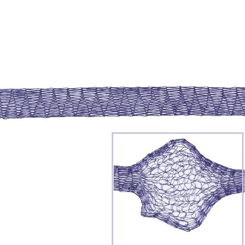 purple metallic tubolar mesh 6mm | 1mt
