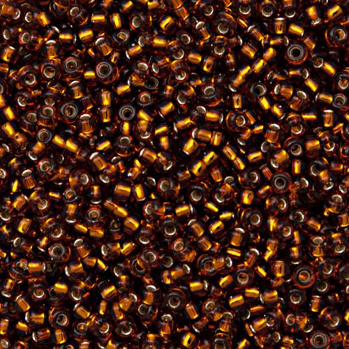 miyuki rocailles 11/0 - silver-lined topaz (5) | 10gr