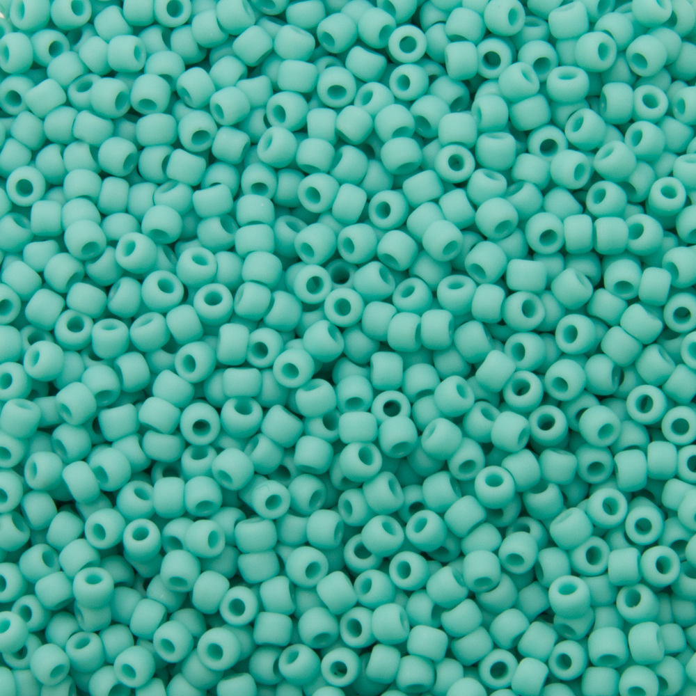 rocaille toho seed beads 11/0 opaque frosted turquoise (55f) | 10gr