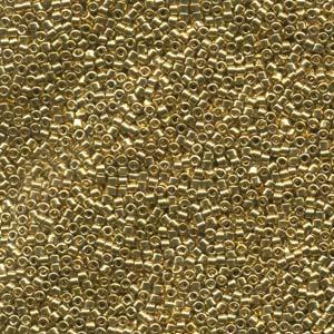 miyuki delica 10/0 - 24 karat light gold plated | 5gr