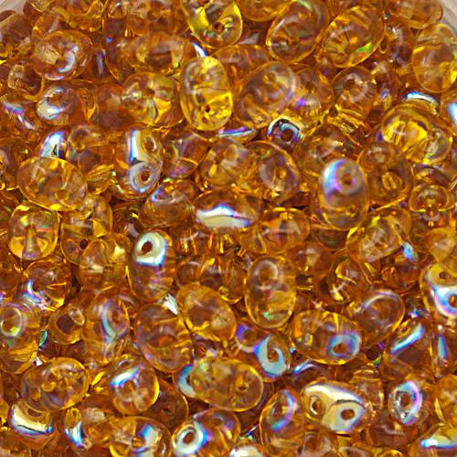 superduo perlen 5x2,5mm topaz ab | 10gr