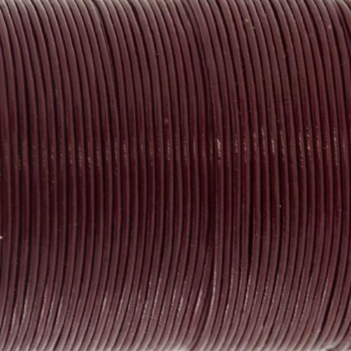 lederschnur bordeaux - durchmesser 1mm | 4mt