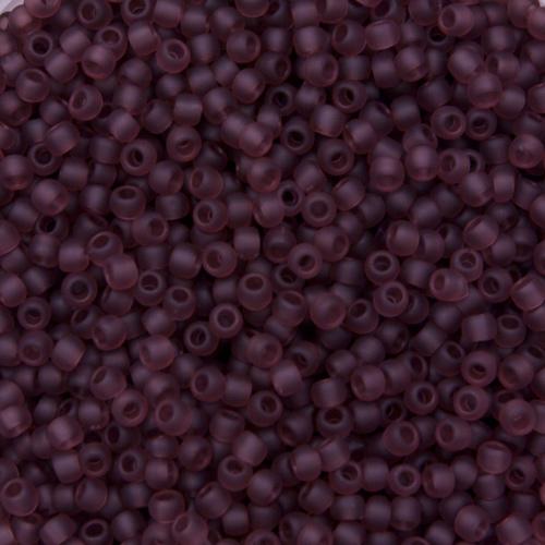 rocaille toho seed beads 11/0 transparent frosted medium amethyst (6) | 10gr