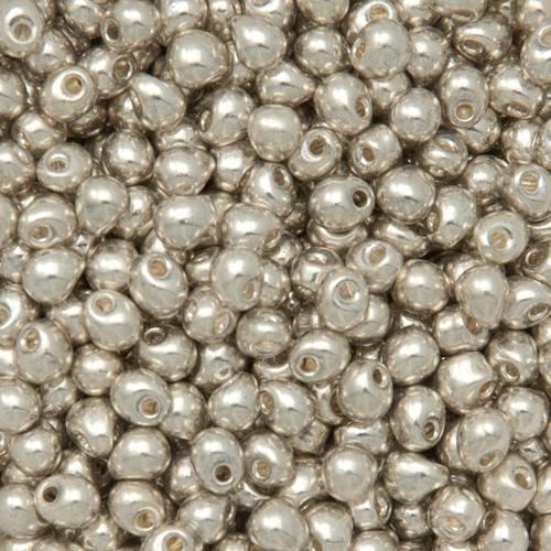 drops miyuki 3,4mm galvanized silver | 10gr