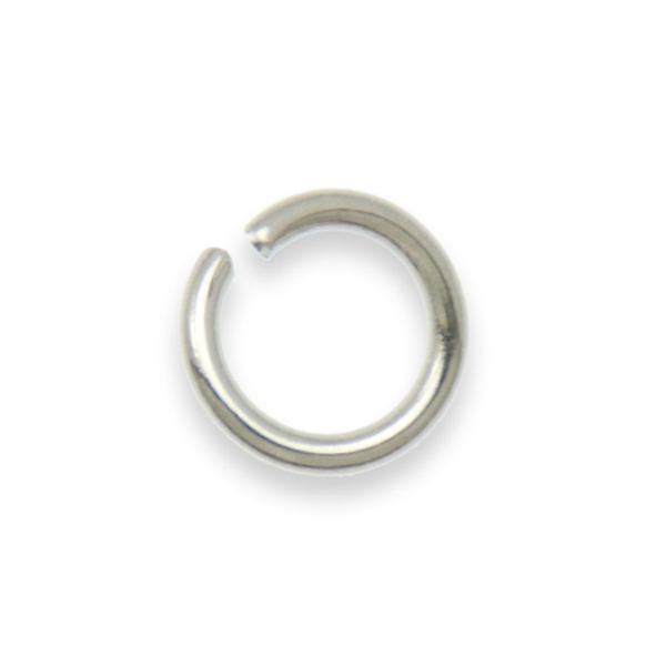 biegeringe rhodium versilbert 8mm - wire 1,2mm | 100st