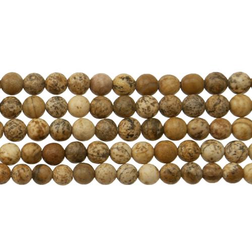 picture jasper smooth round 4mm | 15/16-inch strand