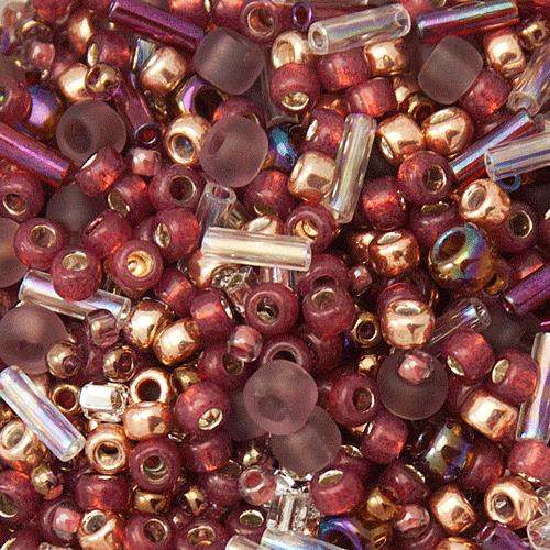 saatperlen rocailles toho mix kokoro mauve gold (3217) | 10gr