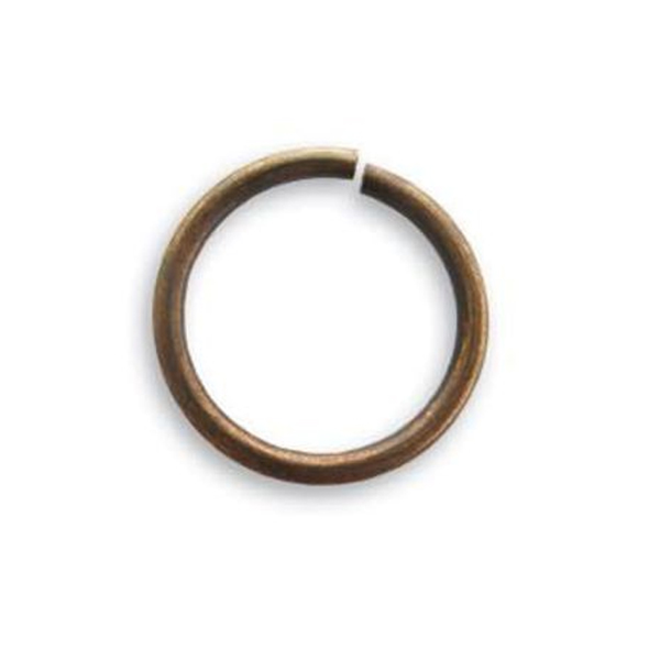 vintaj natural brass open jump ring 10mm | 4pc