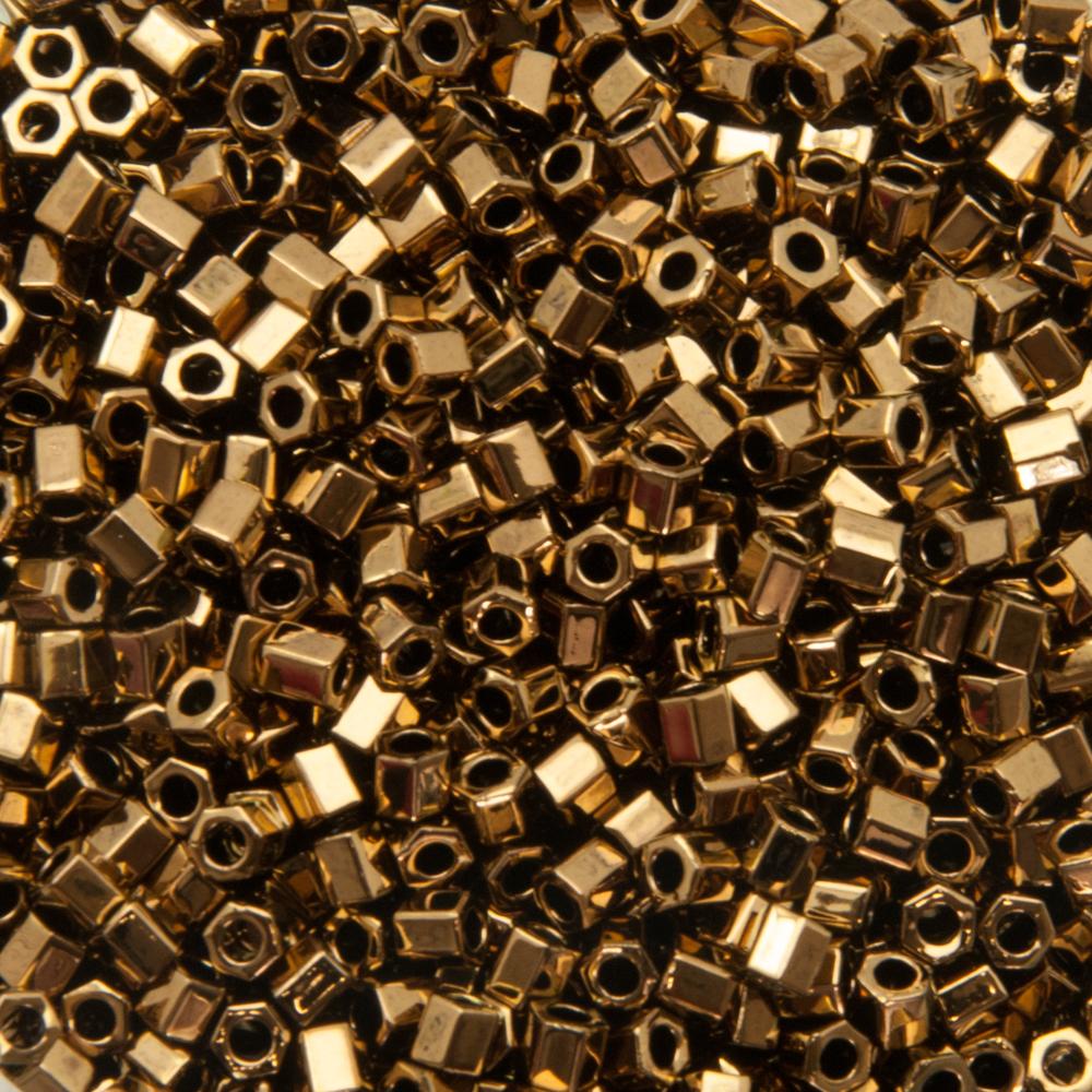 hexagon toho seed beads 8/0 hex bronze (221) | 10gr