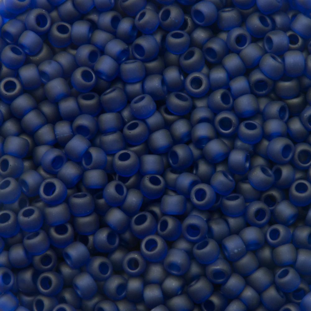 saatperlen toho 8/0 transparent frosted cobalt (8df) | 10gr