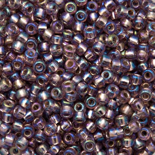 miyuki rocailles 8/0 - smoky amethyst ab (1012) | 10gr