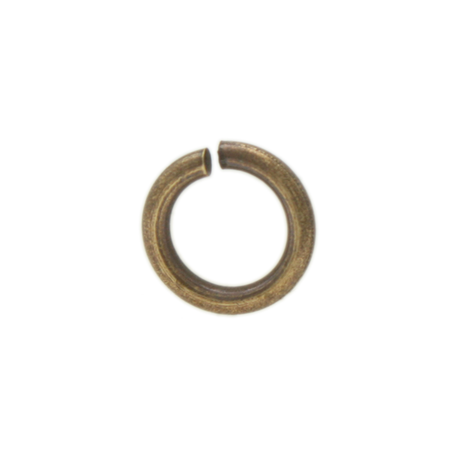 antique brass plated open jump ring 5mm - wire 0,80mm | 150pc