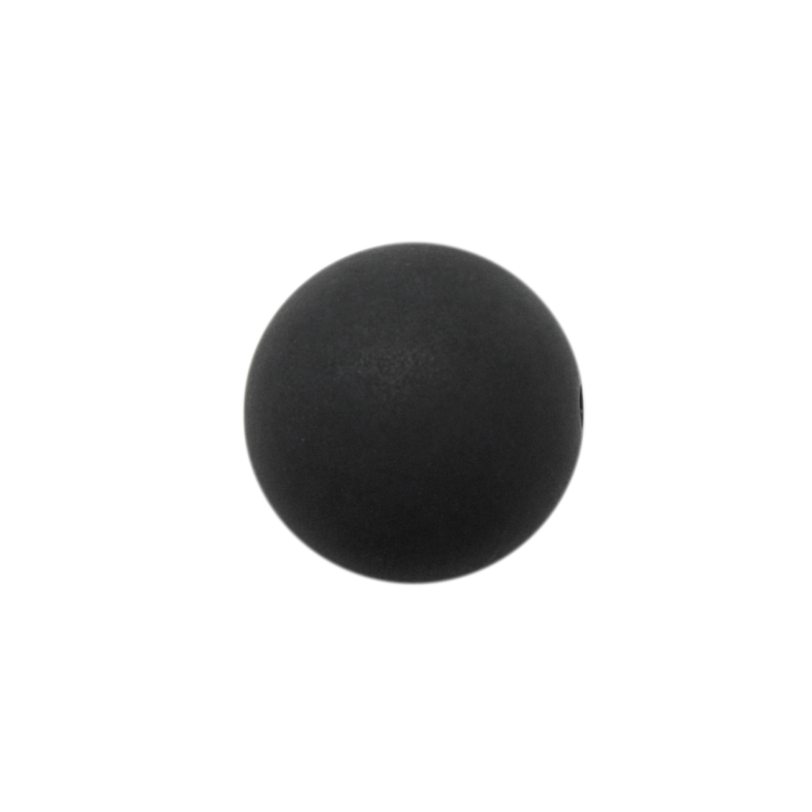 perle polaris frosted - runde schwarz 12mm | 4st