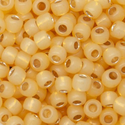 saatperlen toho 6/0 silver-lined milky light topaz (2110) | 10gr