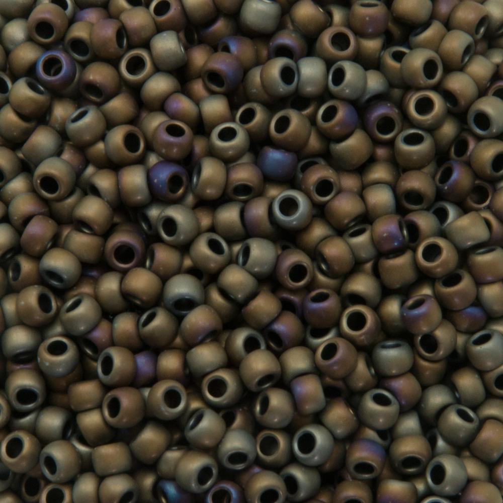 rocaille toho seed beads 8/0 matte color iris brown (614) | 10gr