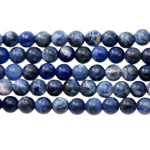 sodalite smooth round 6mm | 15/16-inch strand