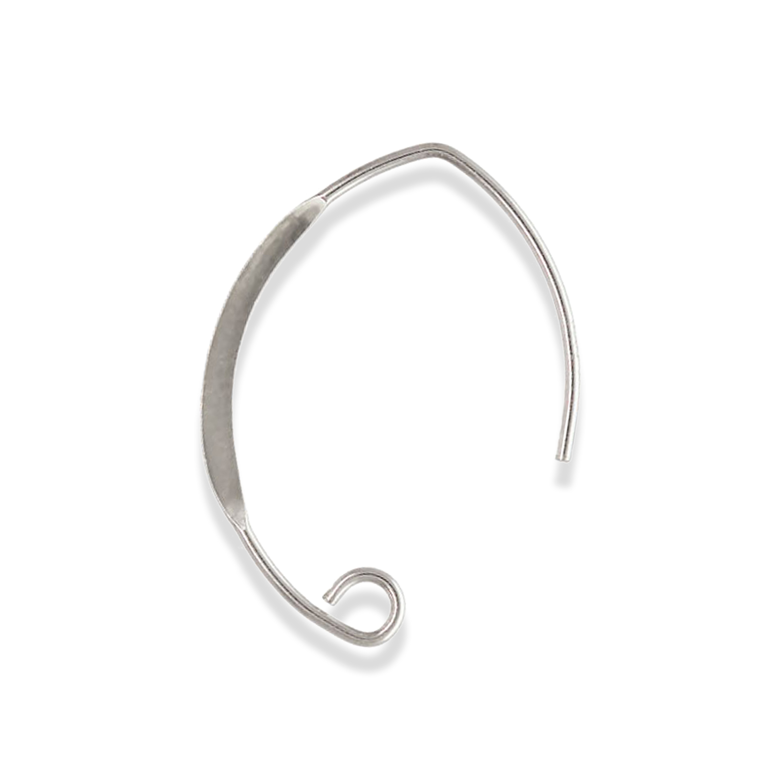 sterling silver earwire 25mm | 2pc