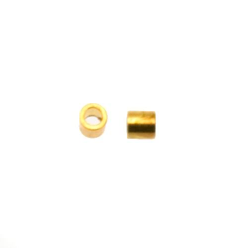 gold plated crimp tubes 2,5mm | 100pc