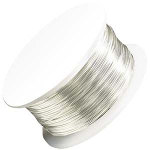 silver artistic wire - diameter 0,81mm - 5,5mt spool | 1pc