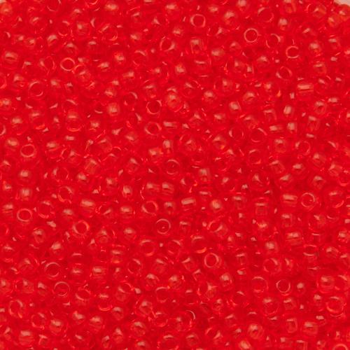 rocaille toho seed beads 11/0 transparent light siam ruby (5) | 10gr