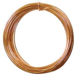 yellow gold aluminum wire - diameter 2mm - 12mt spool | 1pc