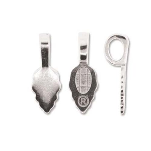 silver plated glu-on bail 21mm | 1pc