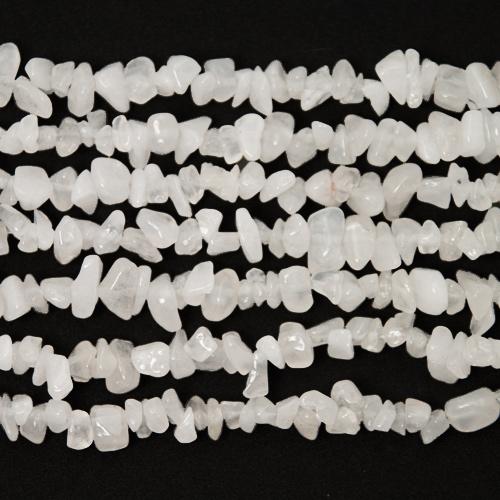 white jade chips 5-10mm | 32-inch strand approx.
