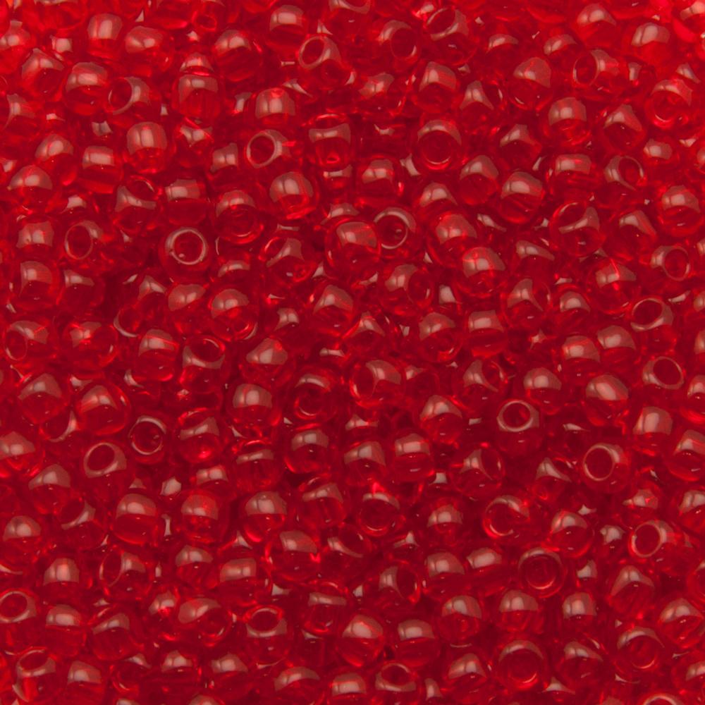 rocaille toho seed beads 8/0 transparent siam ruby (5b) | 10gr