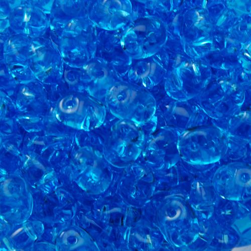 superduo seed beads 5x2,5mm - aquamarine | 10gr