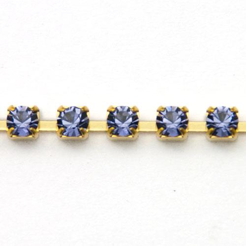 tanzanite preciosa strass chain pp24 (3mm) | 20cm