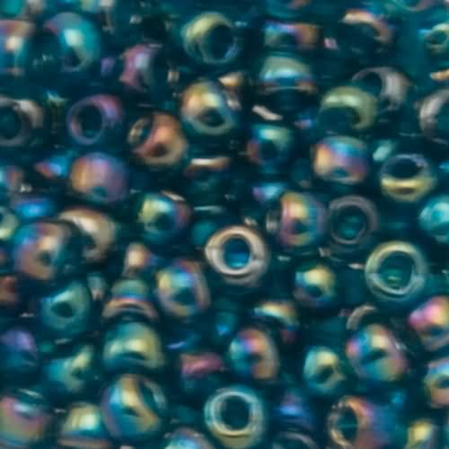 rocaille toho seed beads 6/0 - transparent rainbow teal (167bd) | 10gr