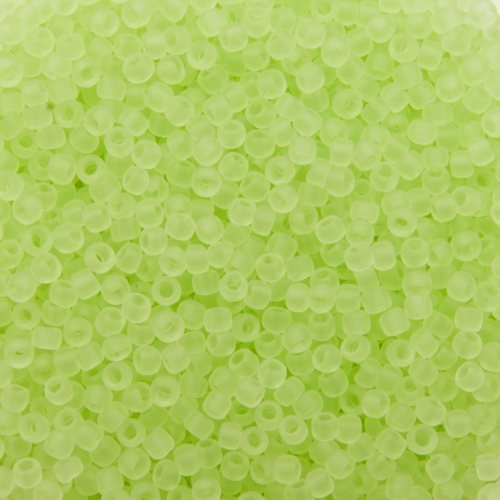 rocaille toho seed beads 11/0 transparent frosted citrus spritz (15f) | 10gr