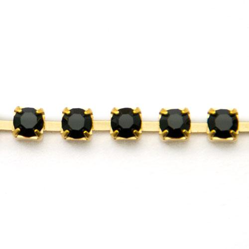 jet preciosa strass chain pp24 (3mm) | 20cm