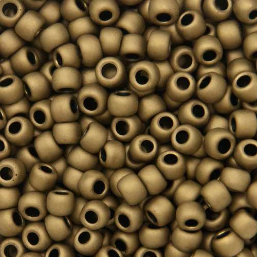 rocaille toho seed beads 6/0 frosted bronze (221f) | 10gr