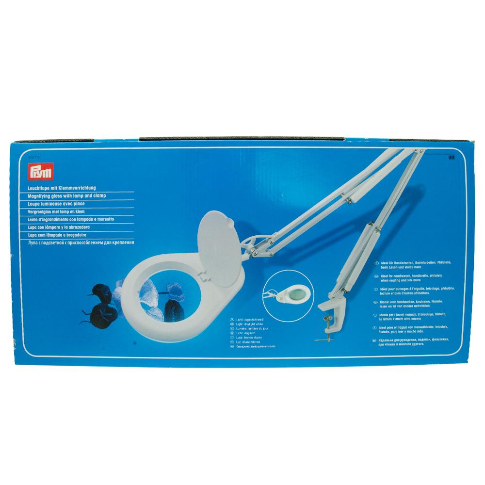 magnifying glass whit lamp and clamp | 1pc