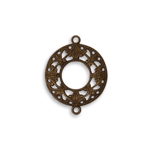 vintaj natural brass filigree ring 17mm | 1pc