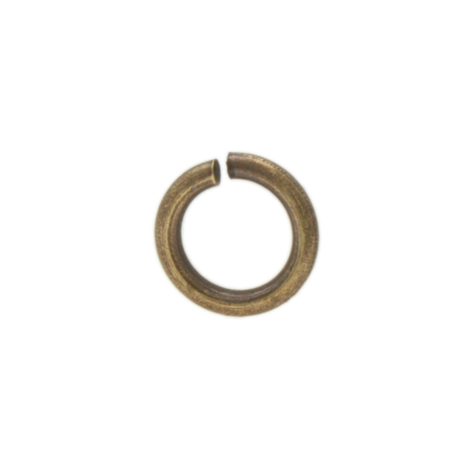 antique brass plated open jump ring 4mm - wire 7mm | 150pc