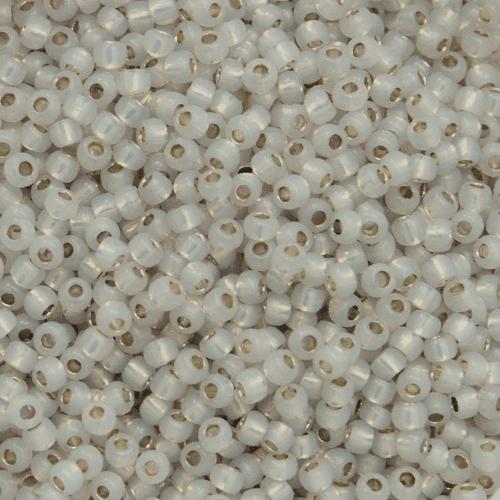 saatperlen toho 11/0 permanent finish silver-lined milky cloud (pf2101) | 10gr