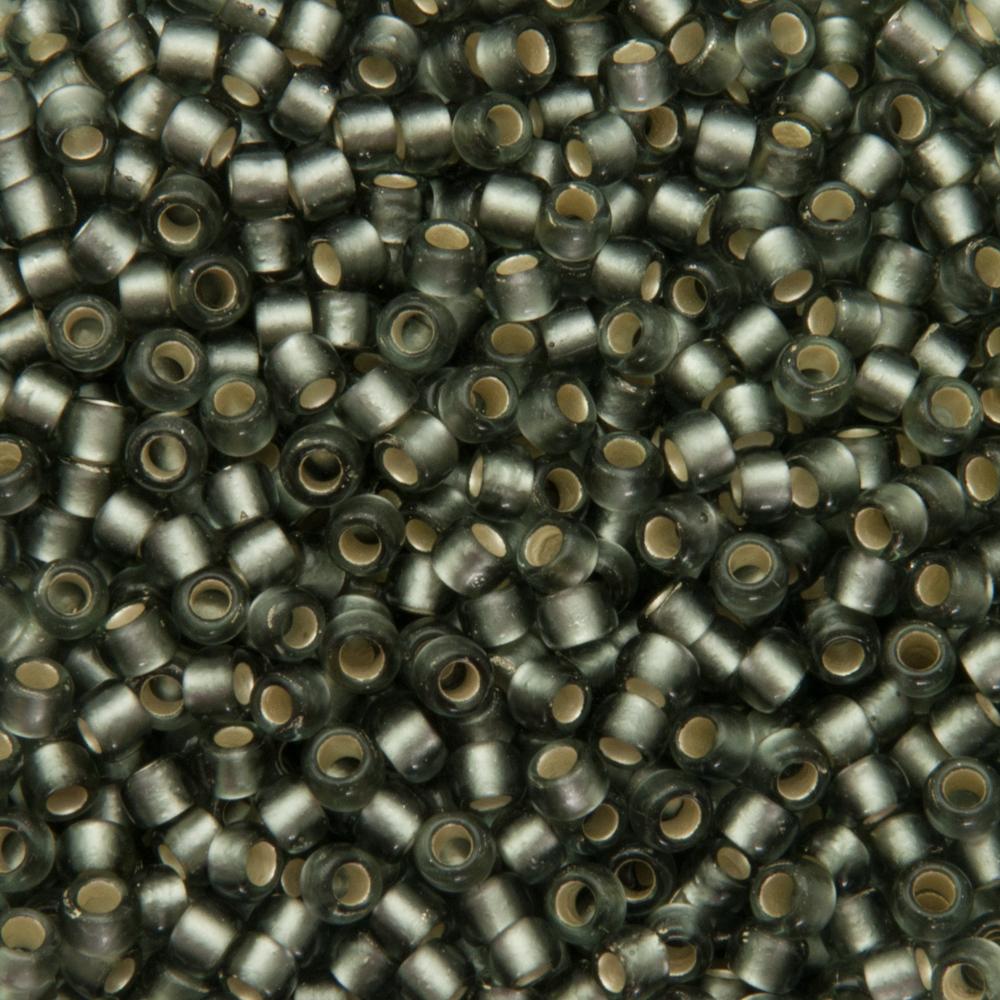 rocaille toho seed beads 8/0 silver-lined frosted gray (29bf) | 10gr