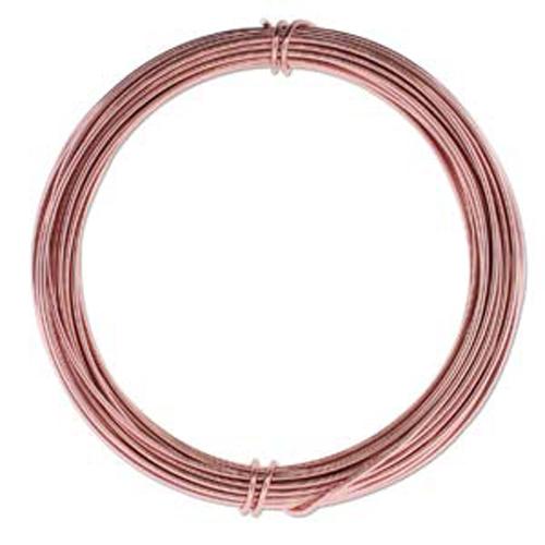rose gold aluminum wire - diameter 2mm - 12mt spool | 1pc