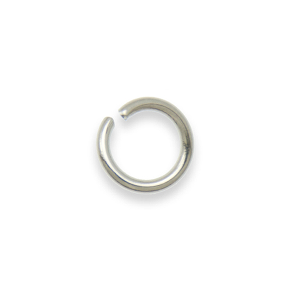 silver plated open jump ring 3mm- wire 0,6mm | 144pc