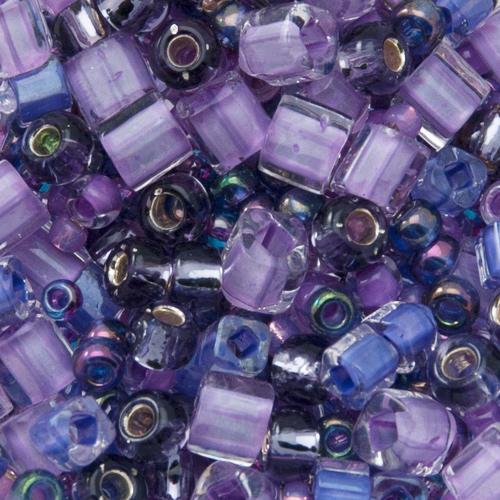 saatperlen rocailles toho mix kawaii purple green (3207) | 10gr