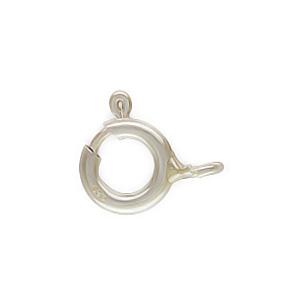 sterling silver spring ring clasp 8mm | 2pc