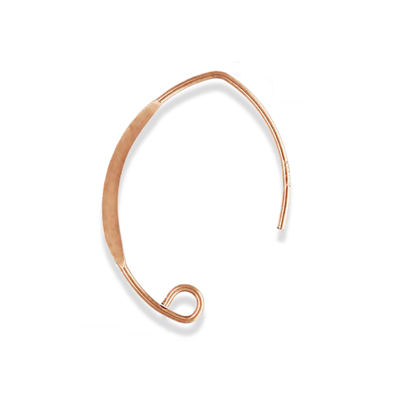 draht ohrringe rose gold-filled 14k 25mm | 2st